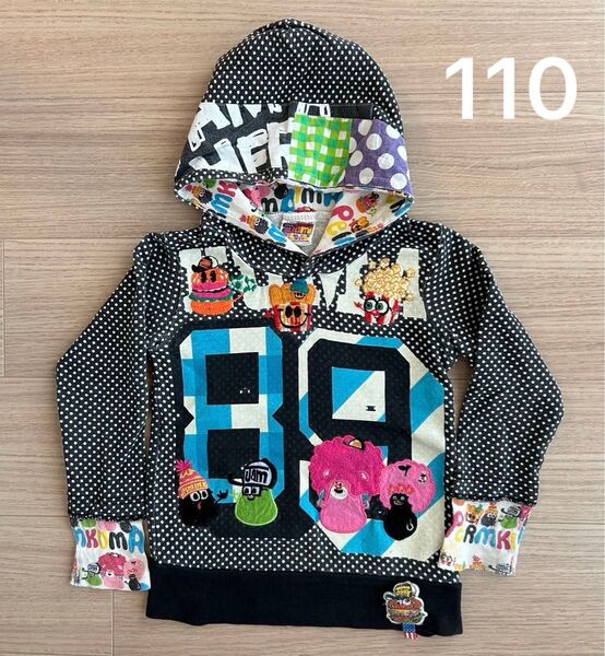 グランドスラム JAM ジャム 110 サイズ トレーナー パーカー フード 子供服 トップス キッズ 男の子 女の子 プリント
