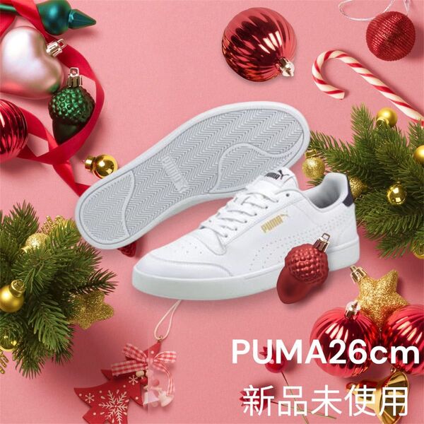 新品未使用品 PUMA プーマ シャッフル パーフ スニーカー メンズ 白 26cm