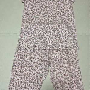 Garconne ギャルソンヌ 花柄 ピンク 半袖 膝丈 パジャマ ルームウェア 部屋着 春 夏