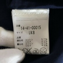 【人気】Issa LONDON/イッサロンドン 蝶々総柄ワンピース ネイビー サイズUK8 レディース/3947_画像7