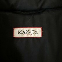 【人気】MAX&Co./マックス アンド コー ジップアップダウンコート ブラック レディース/4211_画像8