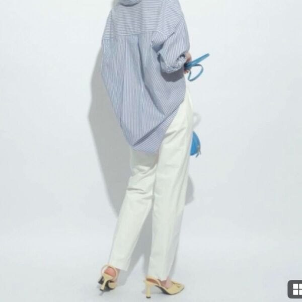 定価18000 ジャスグリッティ 01 パンツ 通勤 ストレッチ ビジネス 透けない 美人百花 アナイ セオリー ホワイト