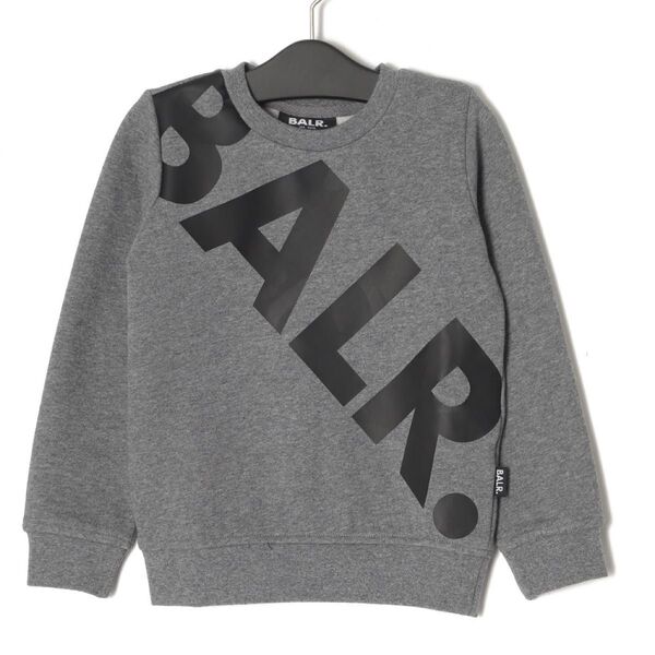 【新品】BALR. ボーラー 裏起毛トレーナー グレー キッズ 子供 スウェット 長袖