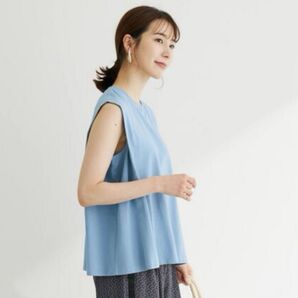 Green Parks ショルダータックフレンチTシャツ くすみカラー