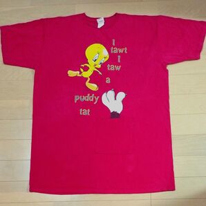 【90s / Made in USA ワーナーブラザーズ トゥイーティー】 【激レア】USA古着 キャラクターTシャツ