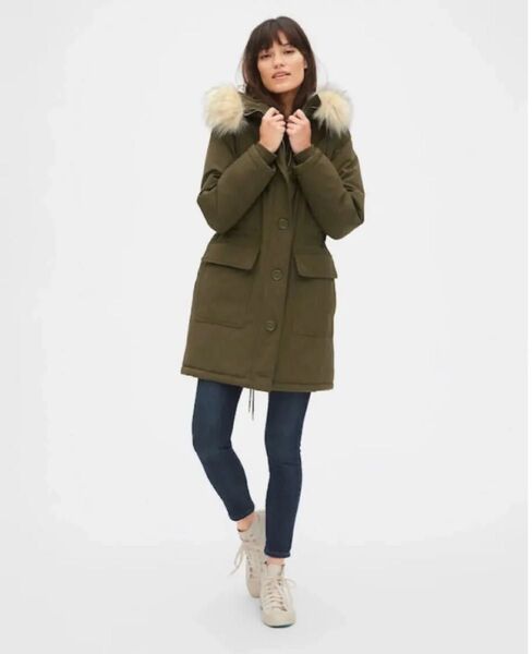 ギャップ GAP モッズコート M グリーン 完売品