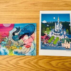 Disney ディズニー ポストカード 2枚セット