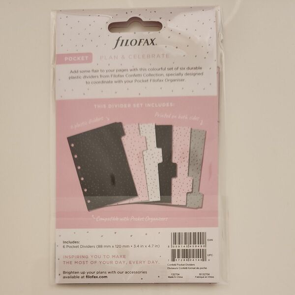 ファイロファックス システム手帳 リフィル ミニ6穴サイズ スモール コンフェッティ Filofax Confetti