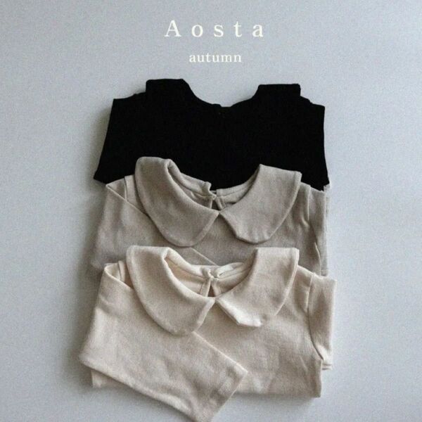 Aosta ロンT 襟付きトップス カットソー