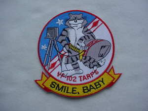 USN F-14 TOMCAT VF-102 DIAMONDBACKS TARPS "SMILE, BABY" Patch