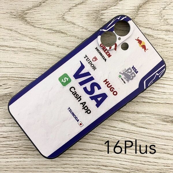 TSUNODA レーシング スーツ iPhone 16 Plus ケース F1 RB レーシング・ブルズ