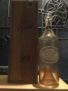 ワイン　空き瓶　ヴィンテージ'７１　レロー　ピノー　ド　シャラント　木箱付きオールドボトル