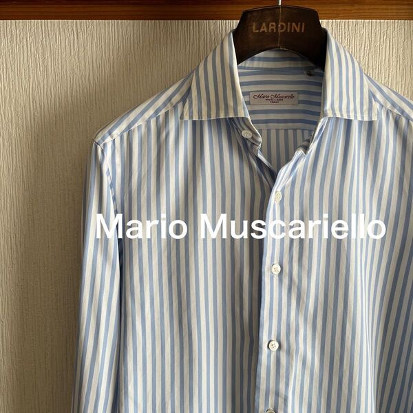 Mario Muscariello マリオムスカリエッロ ロンドンストライプ ドレスシャツ