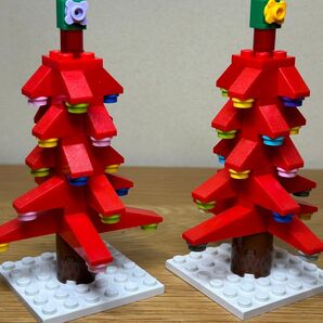 LEGO レゴ 赤いクリスマスツリー 赤色レッド2個セット