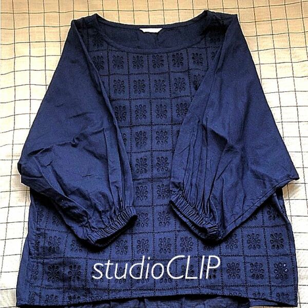 studioCLIP/カットレースブラウス