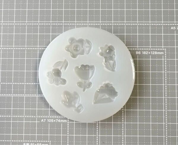 【中古】シリコンモールド フラワーA