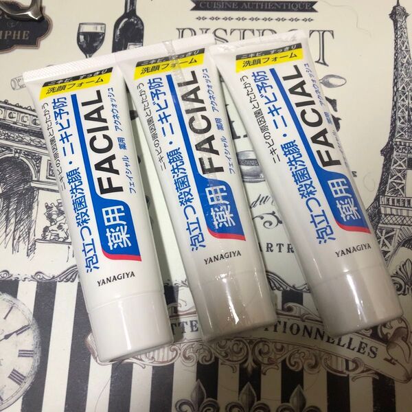 お得3本セット! 柳屋 フェイシャル 薬用 アクネウォッシュ 140g