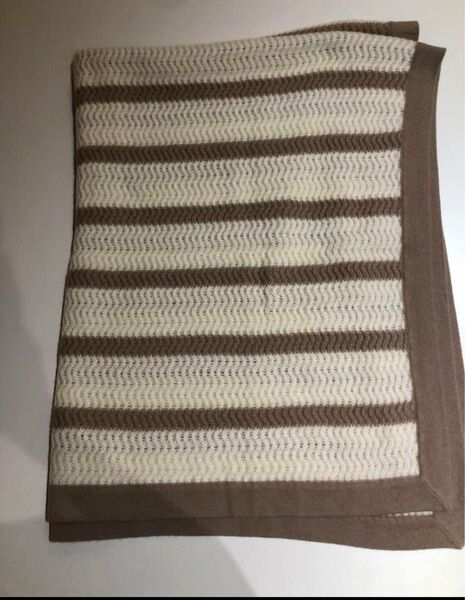 【新品・未使用】カシミヤ100% ブランケット 120×100cm