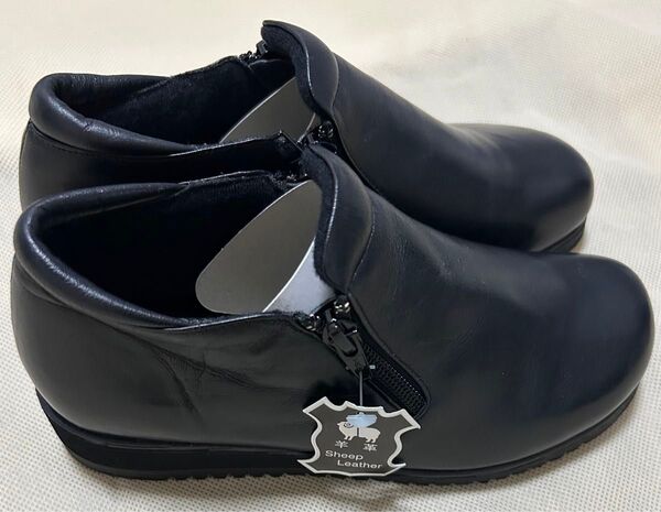 st.CRISPIN ショートブーツ サイドジップ デッドストック ブラック