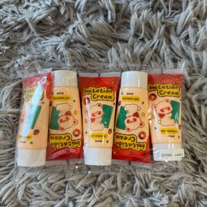 ★新品★イミテーションクリーム デコホイップ オレンジ 5本セット