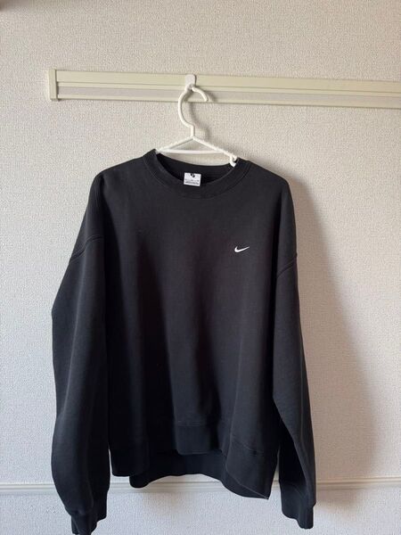 【定番】NIKE 00s スウェット トレーナー 刺繍 ブラック XL