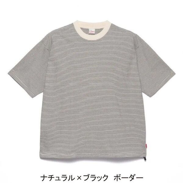 healthknit ヘルスニット ナロー ボーダー ワイド 半袖 Tシャツ Lサイズ 新品