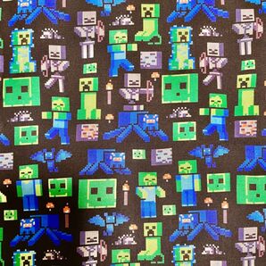 MINECRAFT マインクラフト(18) 生地 綿ポリ はぎれ 匿名配送