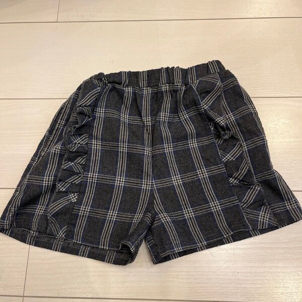 キュロット 130cm ショートパンツ チェック