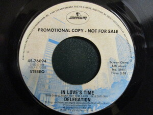 Delegation ： In Love's Time 7'' / 45s ★ Soul ☆ シングル盤 / EP // 5点で送料無料