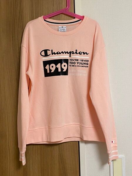 【美品】Champion チャンピオン スウェット ピンク アスレチックウェア