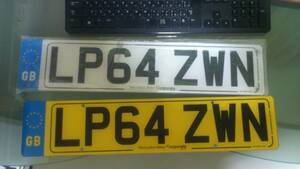  euro plate number plate genuine article England Land Rover