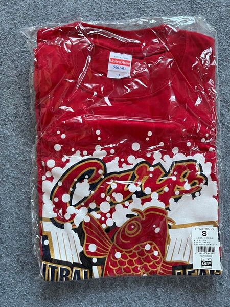 広島東洋カープ ビールかけTシャツ Sサイズ レッド