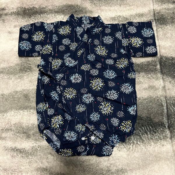 【良品】ベビー 子供服 ボーイ 甚兵衛 70 80