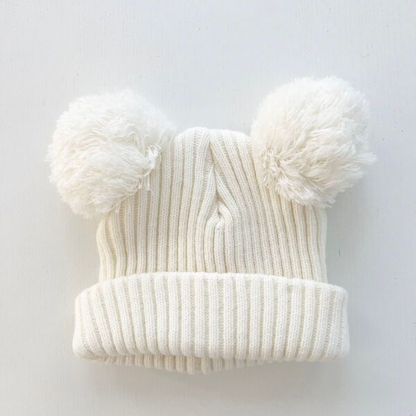 Kids Foret ポンポン付き ニット帽 48〜50