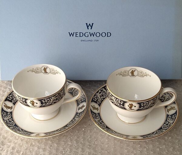 ウェッジ ウッド パルナシアン カップ & ソーサー ペア コーヒーカップ WEDG WOOD