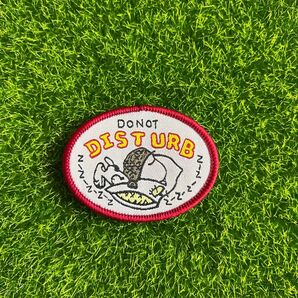 Do not Disturb 邪魔しないで 寝る スヌービー 縫い付けるタイプワッペン 小