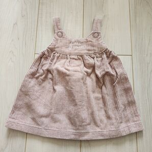 ベビザらス ベビーワンピース 70 コーデュロイ ピンク
