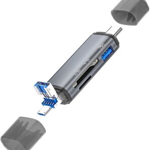 S D カードリーダー 3in1 Type-C/USB メモリカードリーダー TF USB カメラアダプタ 向け 変換アダプタ