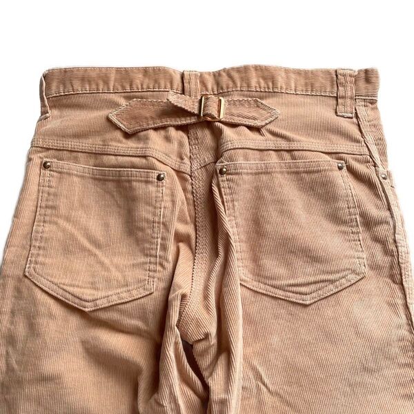 40s Vintage Pink Cords Pants Buckle Back