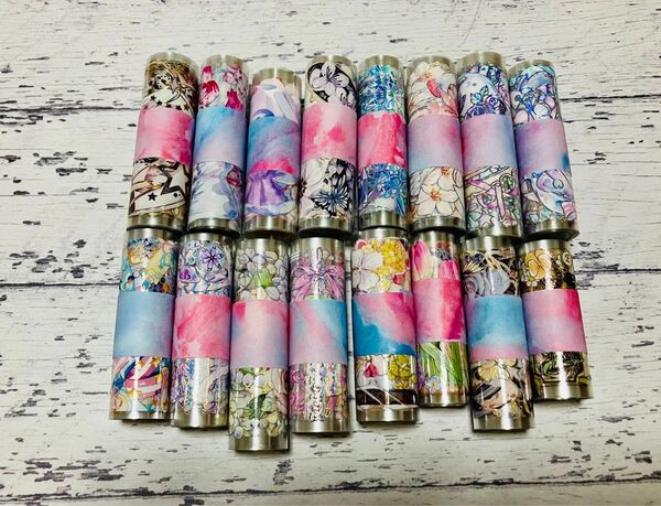 切り売り16種 海外マステ 装飾マステ マスキングテープ 1ループ pet