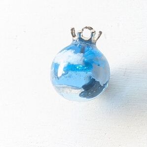 404 雲ネックレス 水色 アレルギー対応