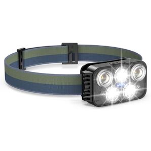 ヘッドライト USB充電式 【2024業界 新デザイン】 Znines 高輝度 LED ヘッドライト 赤&白ライト
