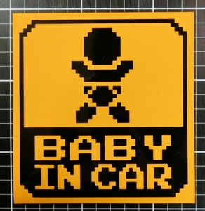 ドット柄 Baby in Car マグネット 赤ちゃんがのってます 反射素材で見やすい