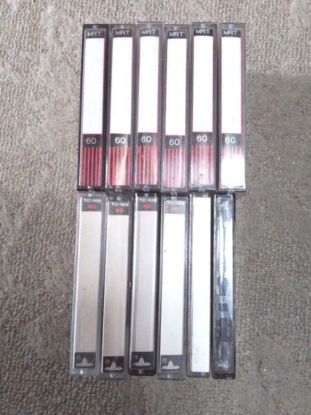 中古カセットテープ 60分12本(中国製)