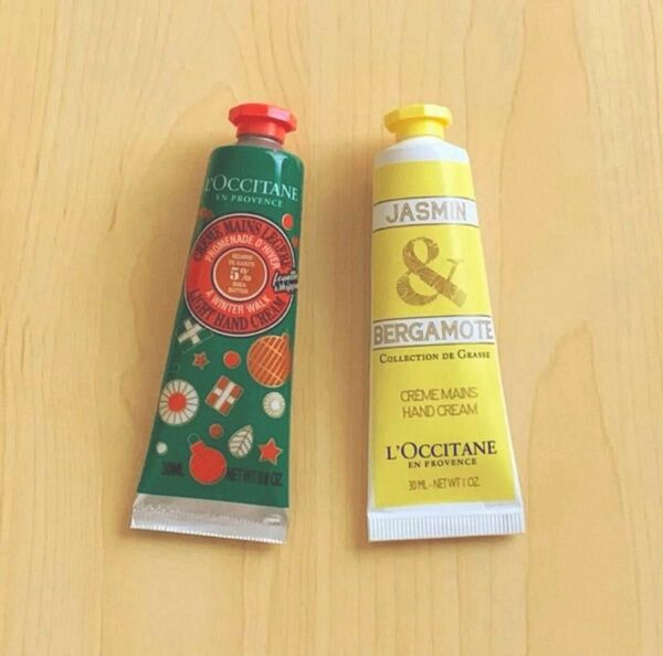 ロクシタン限定品シアホイップいちじく ベルガモットジャスミンハンドクリームセット