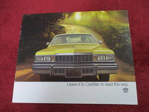 * GM CADILLAC 1977 Showa era 52 catalog ② *