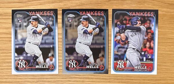 AUSTIN WELLS(オースティン・ウェルズ)Topps ルーキーカード3枚
