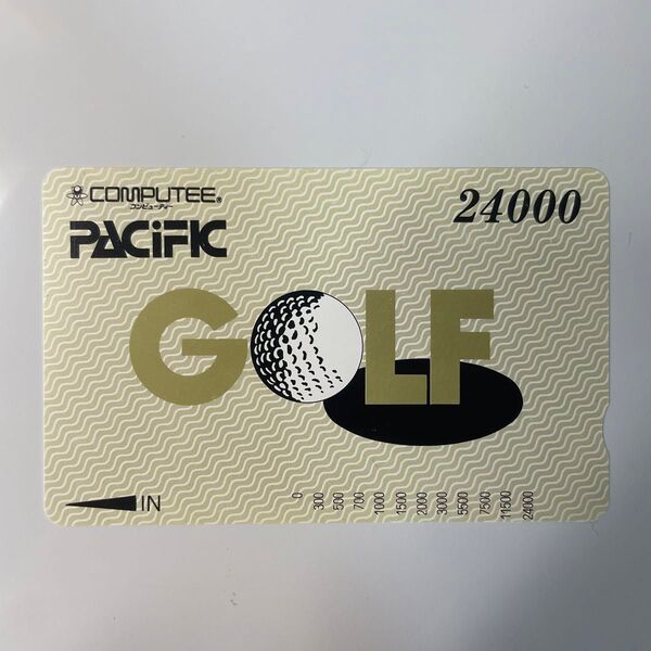平尾 パシフィックゴルフセンター ポイントカード 入場カード 24000pt