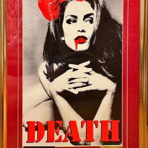 額装 額込 DEATH NYC デスガール ポップアート 現代アート アートポスター Banksy