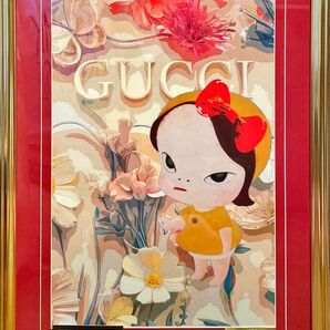 額装 額込 DEATH NYC GUCCI 奈良美智 浮世絵 ポップアート アートポスター 現代アート